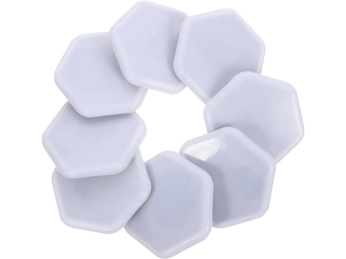 Conjunto De 8 Protetores Hexagonais Autoadesivos Para Móveis E Cadeiras