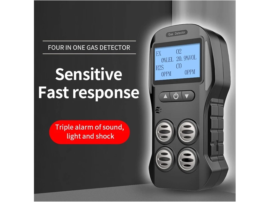 Detector de Gás Multifuncional 4 em 1 SFUSHOS