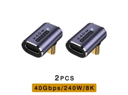 Adaptador Ugourd Usb4 Usb C Para Usb C Thunderbolt 3/4 40gbps Otg, Cabo Extensor, Conversor Tipo C Macho Para Fêmea, Compatível Com Laptops. Aquaforge
