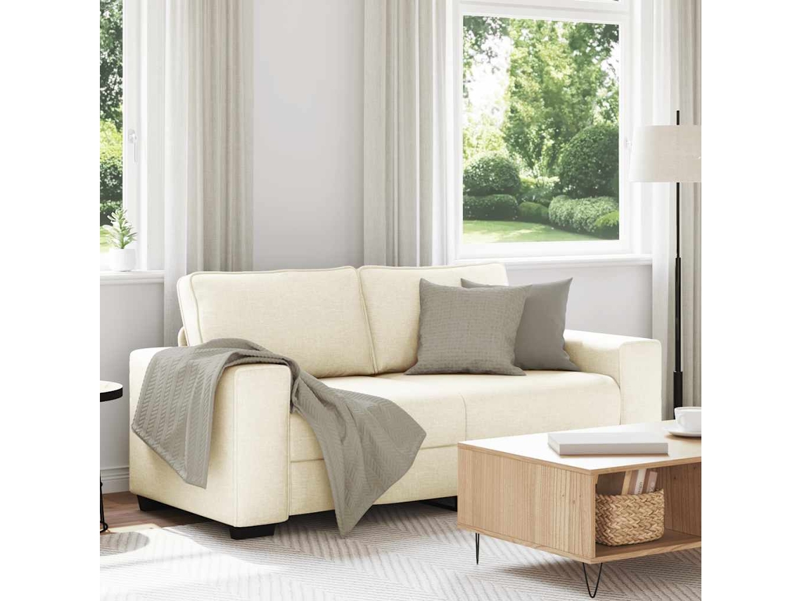 Vidaxl Sofá De 2 Lugares 180x77x82 Cm Em Linho