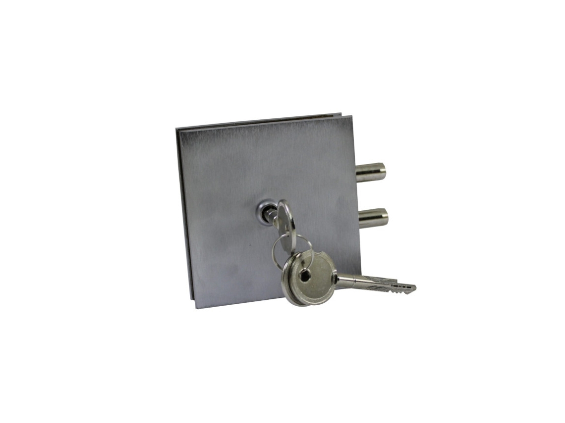 Fechadura P/ Porta Vidro AGC de Cruz Inox