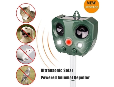 Repelente solar ultrassônico para animais e pássaros Leshp