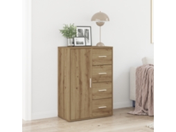 Aparador Roble Artesano 60x31x84 cm Madera de Ingeniería