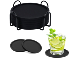 Porta copos, Redondos e Grossos de Silicone, para Bebidas, Tapetes de Café, de Bar para Cerveja, Espessos, 5 Cm AQUAFORGE