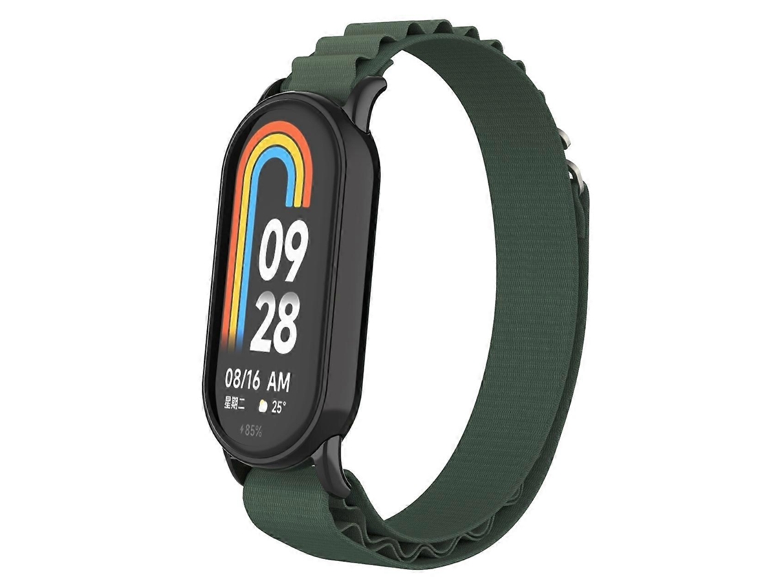 Pulseira De Nylon Com Plugue Metálico Para Xiaomi Mi Band 8