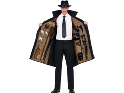Fato de mafioso dos anos 70 com chapéu para homem