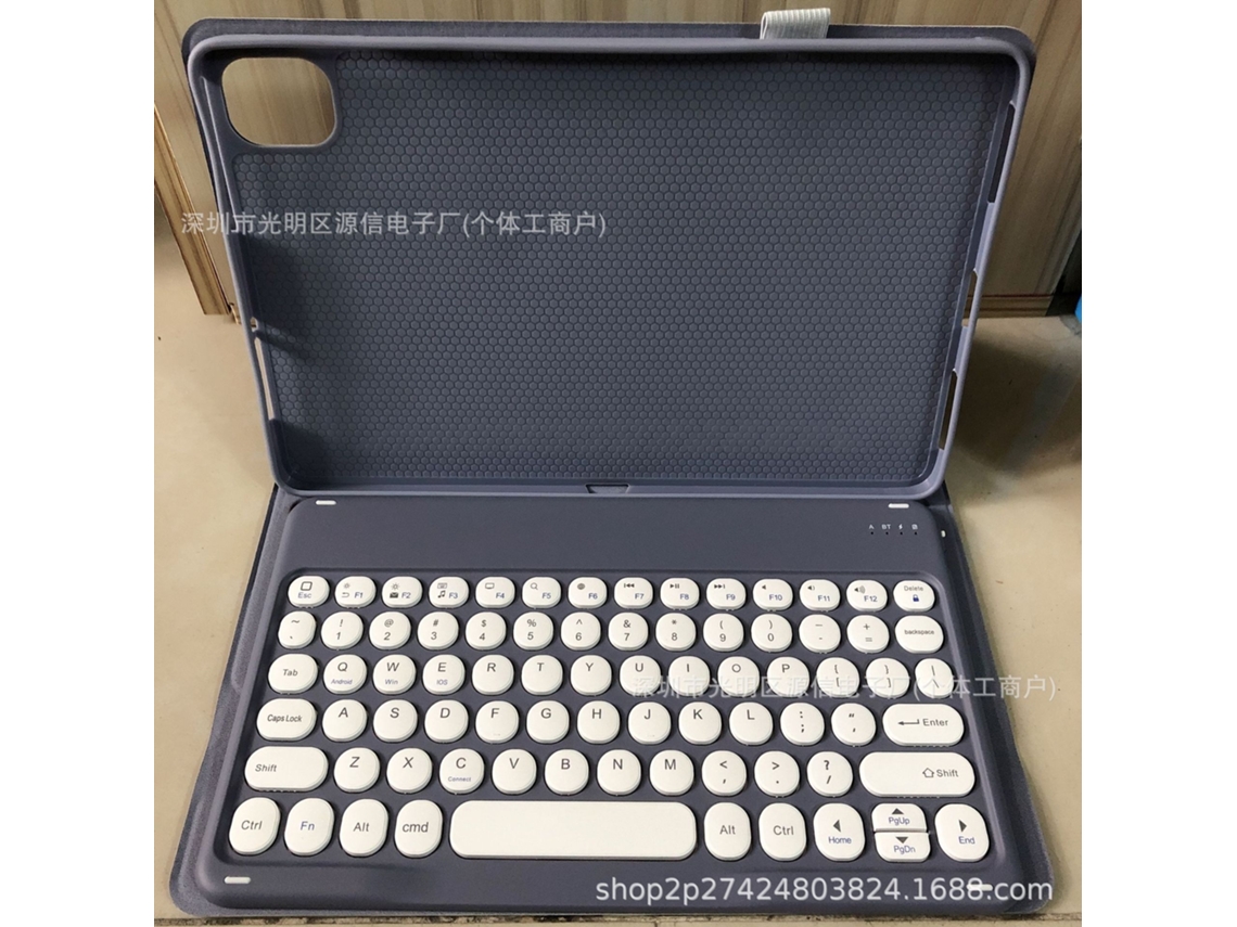 Capa Com Teclado Para Tablet Lurelia, Compatível Com Lenovo Tab 10.1 2025/zhaoyang K10c 10,1" Tb311fu, Roxo Escuro, Teclado Bluetooth