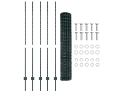 Conjunto 1 Barreira Externa Vidaxl Verde Aço (10 X 1,6 M)