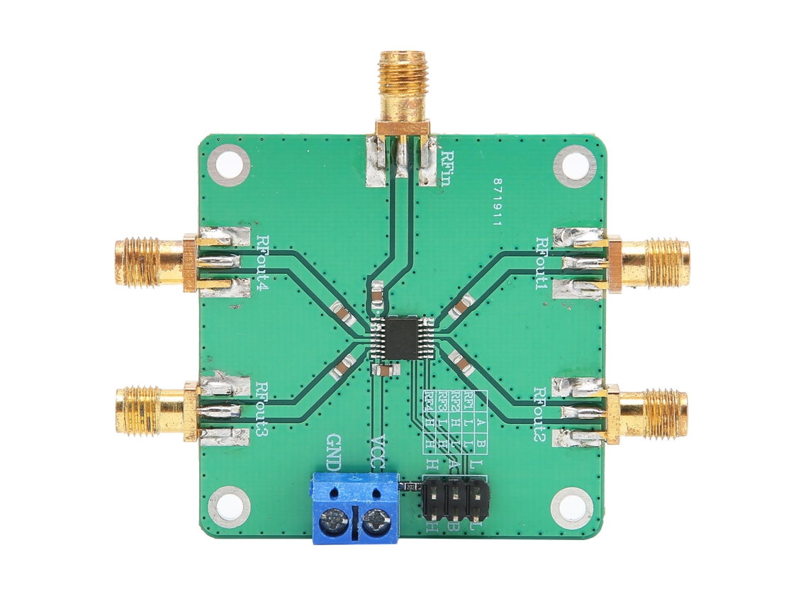 Módulo de Interruptor de Polo Simples 4 Tiros Rf Dc 5v 10 3500mhz | S/MARCA