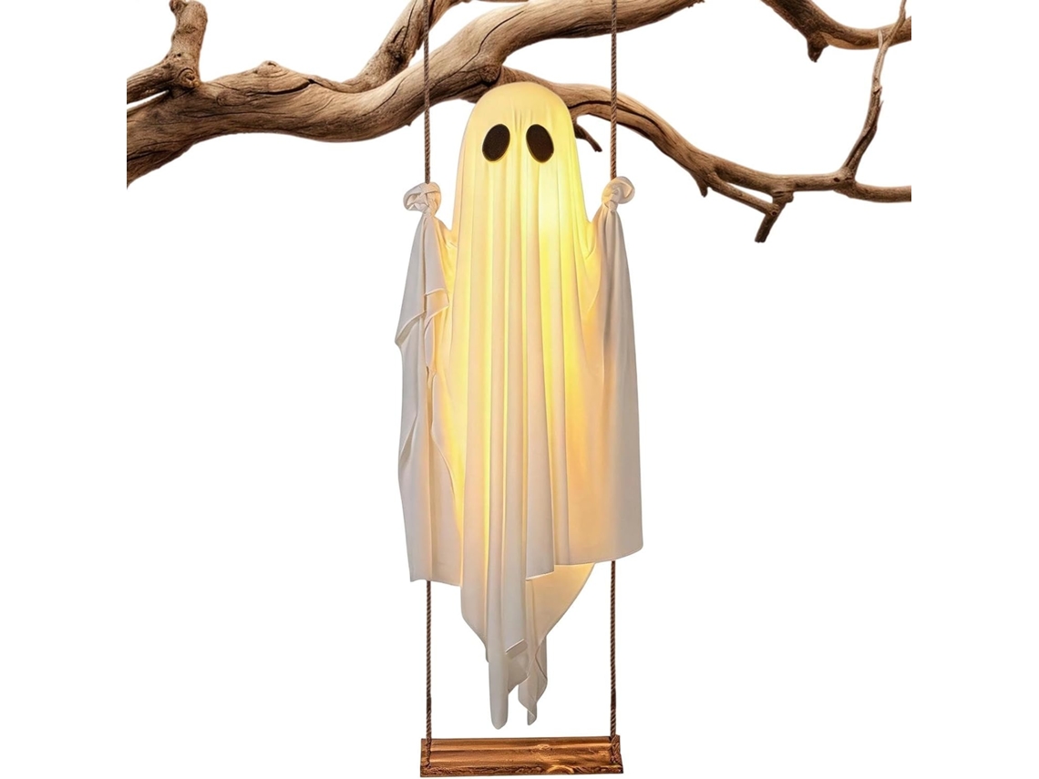 Fantasma Oscilante Para Decoração Externa, 1,5 M, Sinistro E Ajustável.
