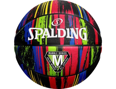 Bola de Basquete NBA Spalding Marble Series Rainbow Tam 7 - Branco