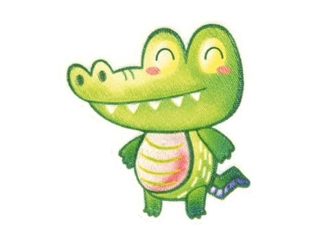 Ecusson Termocolante Animal Fofo Crocodilo 4.5x4.5cm Mdc
