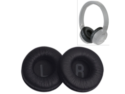 Almofada para JBL T660NC de Orelhas de Espuma Macia Pele Enrugada Preto XIAOMOYU
