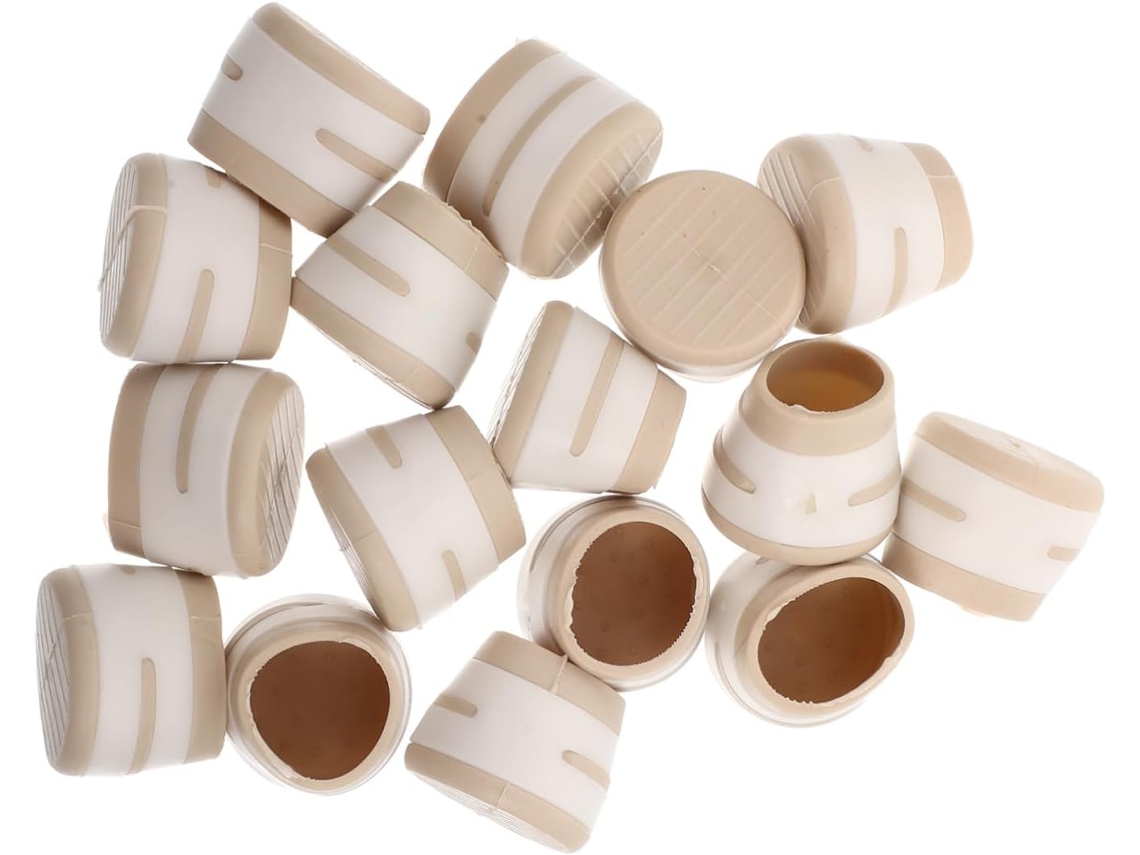 Wooneky Pacote Com 16-protetores Antiderrapantes Para Pés De Cadeiras Capas Silicone Proteção Do Piso Fácil Instalação