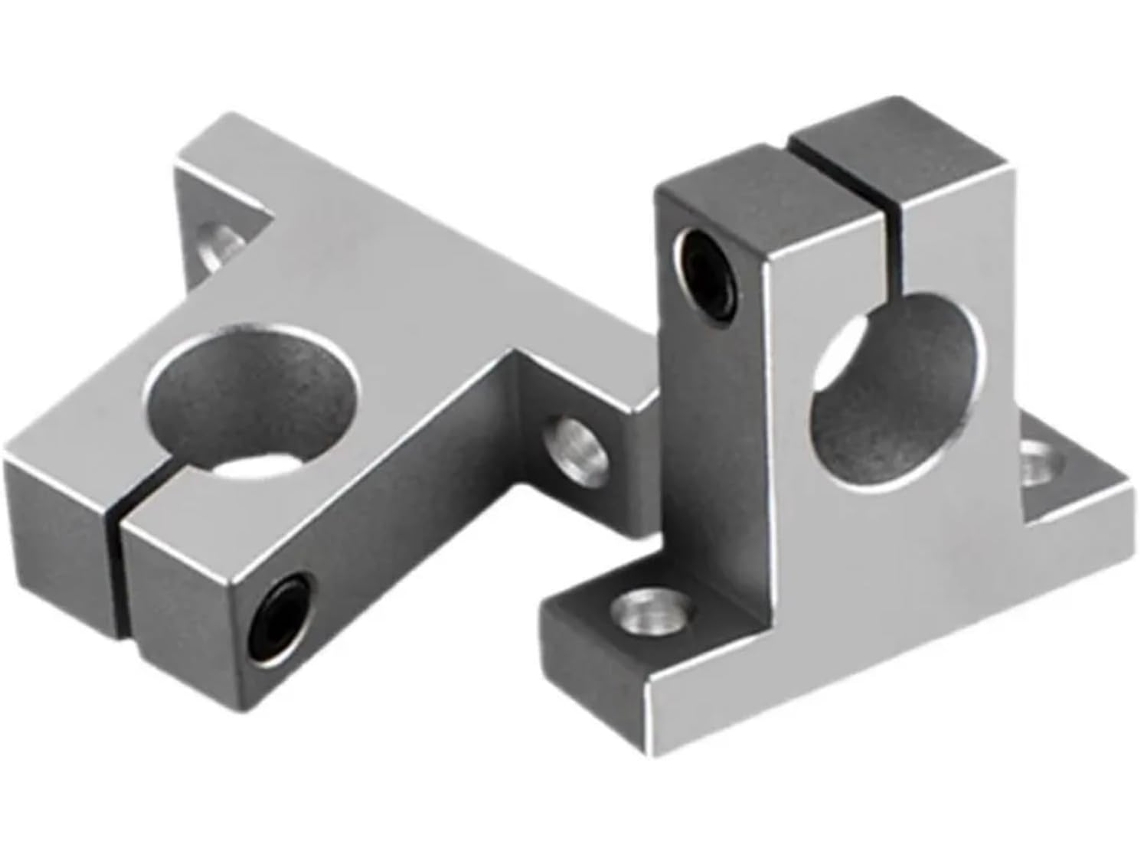 1 Peça De Suporte Lateral Para Eixo Trilho Com Rolamento Esferas Linear Sk8 8mm