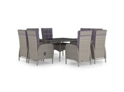Garden Dining Set, Garden Dining Sets Vidaxl Cinzeto Rattan / Vime (n/a)