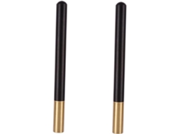 Caneta Elegante Em Ébano Preto Com 2 Refis De Gel Substituíveis. Fácil