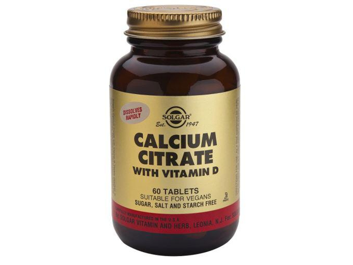 Solgar Calcium Citrate with Vitamin D3 Tablets 240