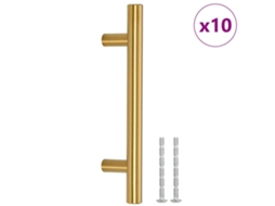 Cabinet Handle, Cabinet Handles Vidaxl Ouro Aço Inoxidável (96 Mm)