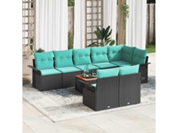 Vidaxl Conjunto De Sofá De Jardim 9 Unid. 8-número De Lugares