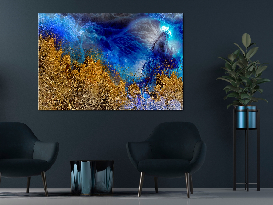 Quadro ARTGEIST Gold of the Ocean (1 Part) Wide (90x60)