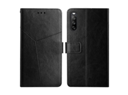 Capa De Couro Flip Horizontal Com Costura Y Para Sony Xperia 10
