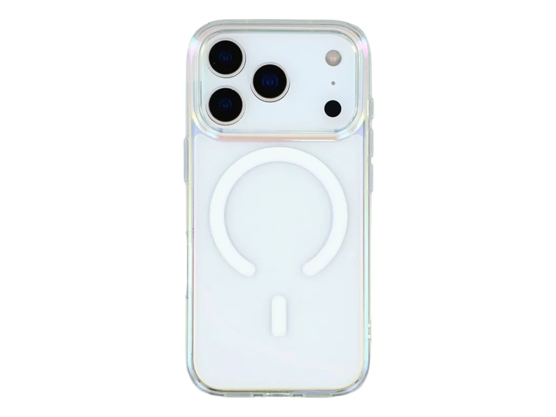 Capa Kigc Para Iphone 17 Pro Max Magsafe Em Cores Deslumbrantes - Transparente