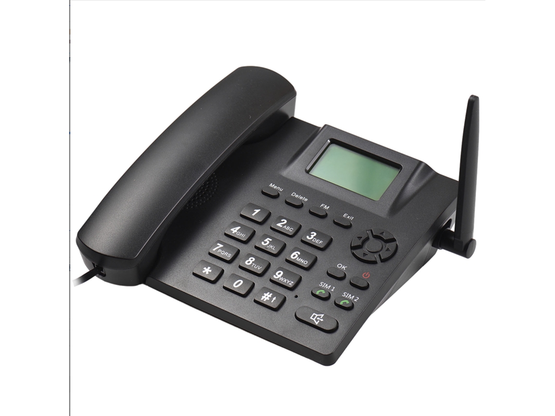 Telefone Fixo Sem Fio Ddk995+ Preto 2g Dual Sim