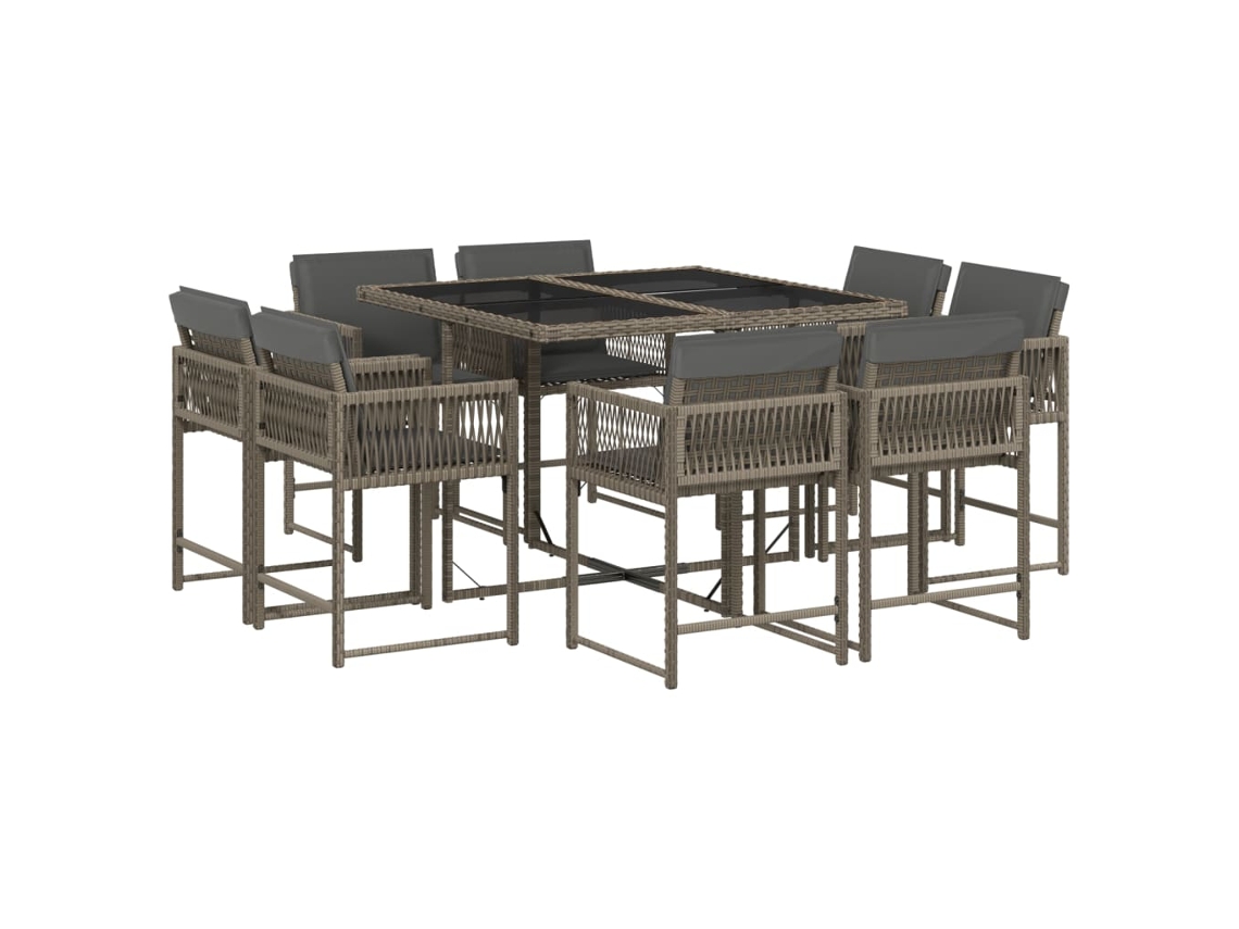 Garden Dining Set, Garden Dining Sets Vidaxl Cinzeto Rattan / Vime (n/a)