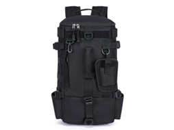 Mochila UIMBER Multifuncional para Pesca, Compartimentos para Itens Secos e Molhados (Preta)