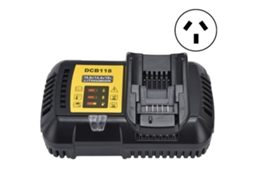 Carregador de bateria de lítio 12V/20V, DCB201, carregador rápido de substituição para bateria de íons de lítio de 100-240V