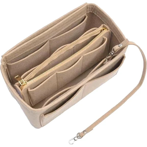 Organizador de Bolsa Dentro, de Mão, Interna, Marrom, 1 Peça AQUAFORGE