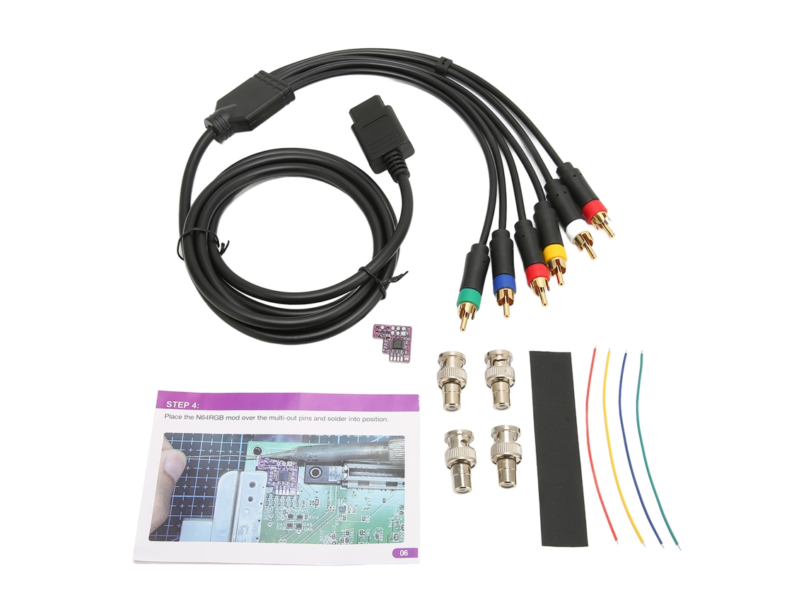 Modchip Rgb para N64 Ntsc Módulo de Saída Rgb com Instalação Simples e Imagem Clara