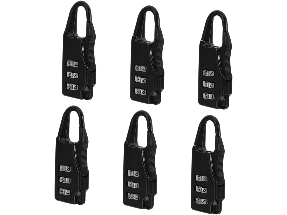 Cadeado De Combinação, Conjunto De 6 Cadeados