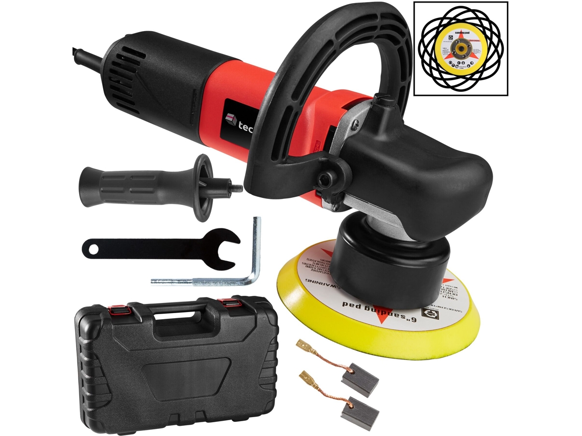 Tectake Polidor Excêntrico 710w Com Caixa, Vermelho