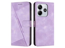 Capa De Celular Dream Triangle Em Couro Com Cordão Longo Para Redmi Note 14 5g Global
