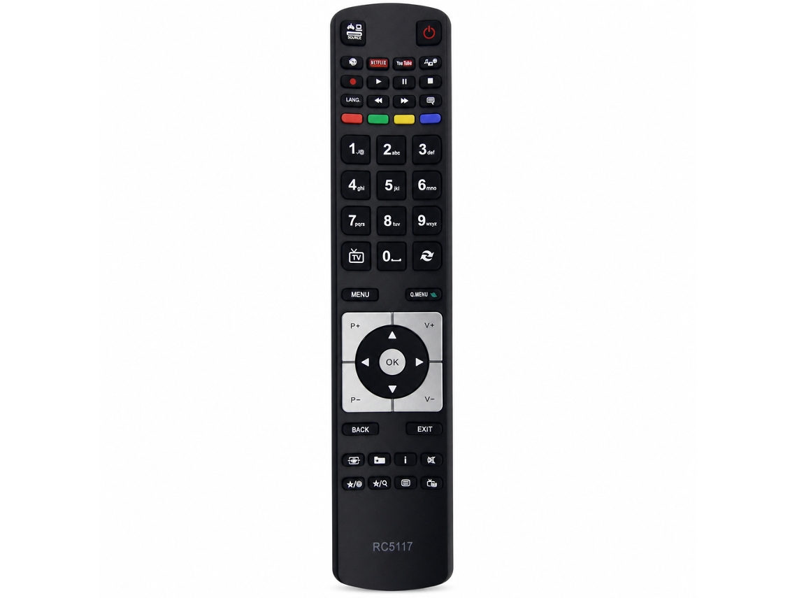 Comando À Distância Para Tv Compatível Com Hitachi Rc5117_dae
