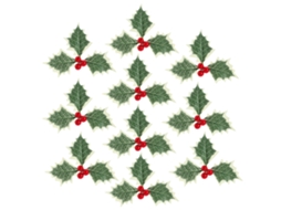 Laxiscreed Pack De 10 Berries Vermelhas E Folhas Para Decoração De Natal, Círculo Festivo Diy