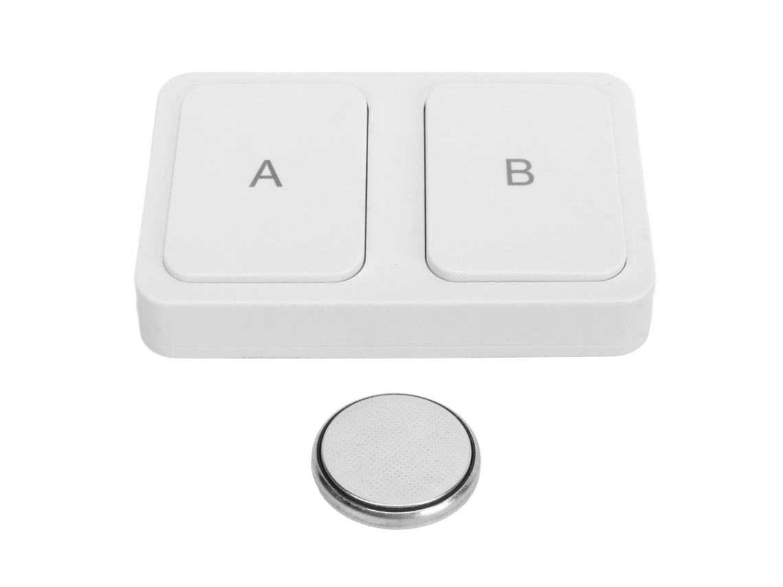 Interruptor inteligente sem fio de cena 2 botões push button para dispositivos smart home tuya zigbee S/MARCA