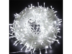 Cordão de Luzes Led, À Prova D'água, Sem Fio e com Plugue. MDUG (luz Branca, 50 M, 400 Leds)