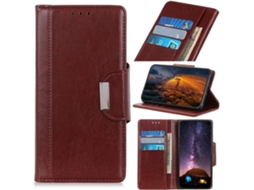 Capa Fólio para Zte Zte Blade A5 2020 Hongwe. Castanho1