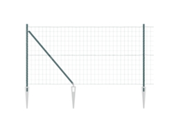 Conjunto 1 Cerca Externa Vidaxl Verde Aço (10 X 1,2 M)