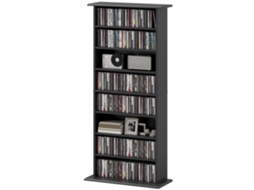 Unidade De Armazenamento Para 360 Cds Acabamento 185 Dvds Ou 185 Blu-rays Preto