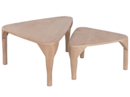 Conjunto de 2 Mesas de Centro Madeira de Manga Natural 110x60x37cm ALEXANDRA HOUSE LIVING