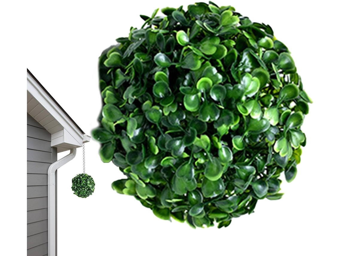 Esfera Artificial Moldada Esfera Verde Artificial para Jardim, Decoração de Parede, Decoração de Teto em Forma de CHABERLU
