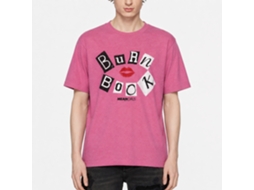 Rockinstone Mean Girls Burn Book Retro Pink Heather T-shirt Size:xl