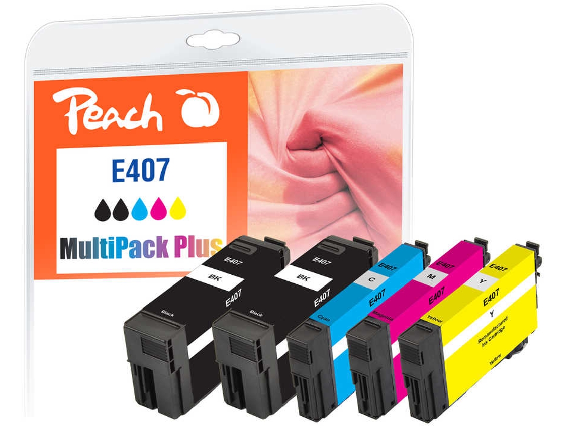 Tinteiro PEACH PI200-938 5 Unidades Compatível Preto Ciano Magenta Amarelo
