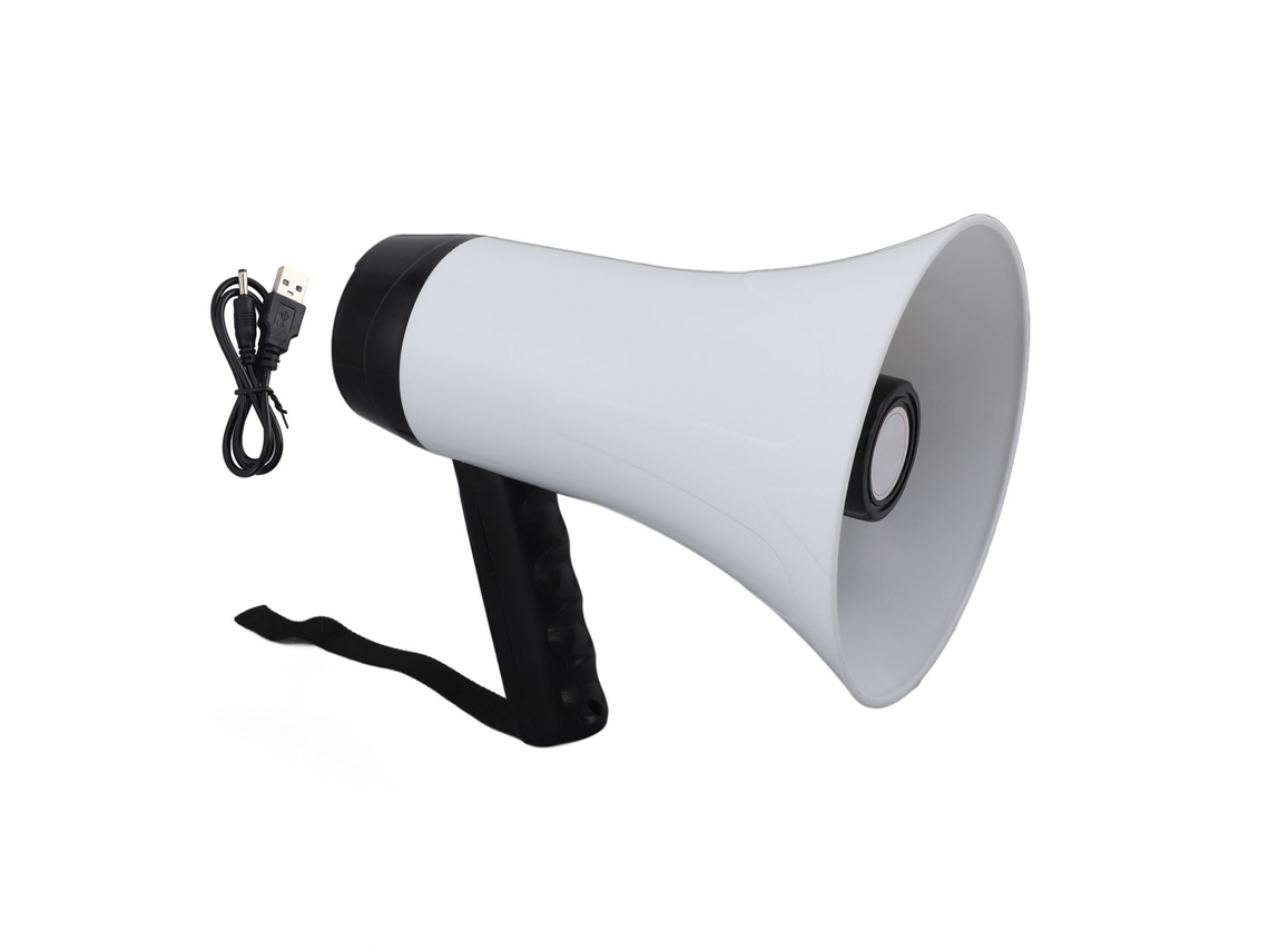 Primerox megafone portátil 30w com gravador e alcance 500m