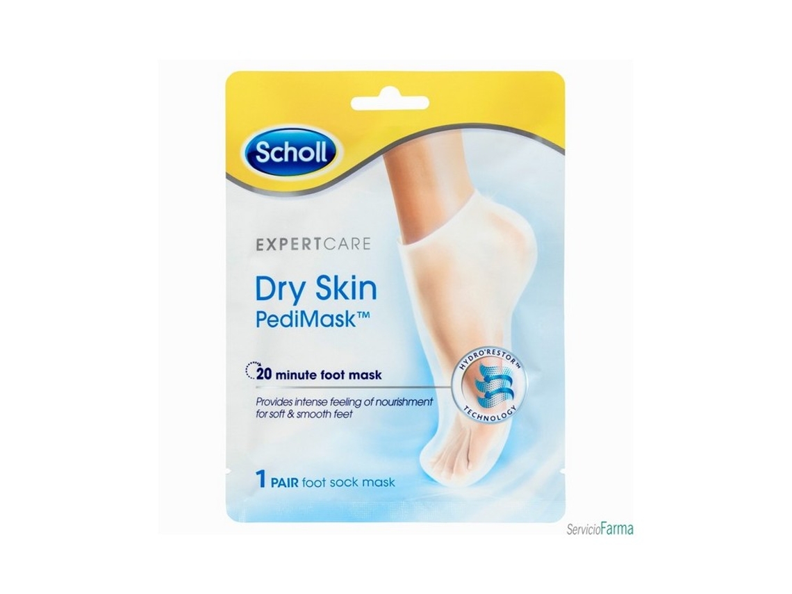 Máscara Hidratante Para Os Pés - Scholl - Pedimask - Óleo De Macadâmia - 1 Unidade - Nutrição Intensa
