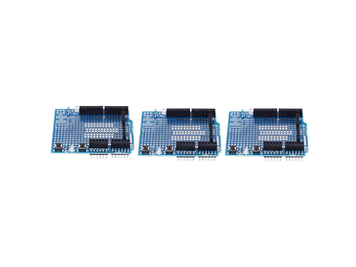 Awts 3 Peças Placa de Expansão Prototipo Protoshield Compatível com Arduino R3